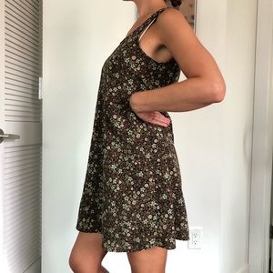 Floral print baby doll sundress